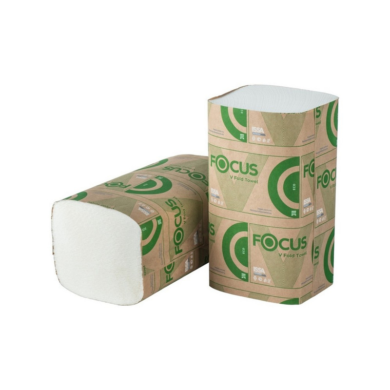 5049976 Focus, Hayat, Полотенце бумажное, листовое, сложение V, 1 слой, 250 л, в пачке (15 в упаковке) совместимы с Н