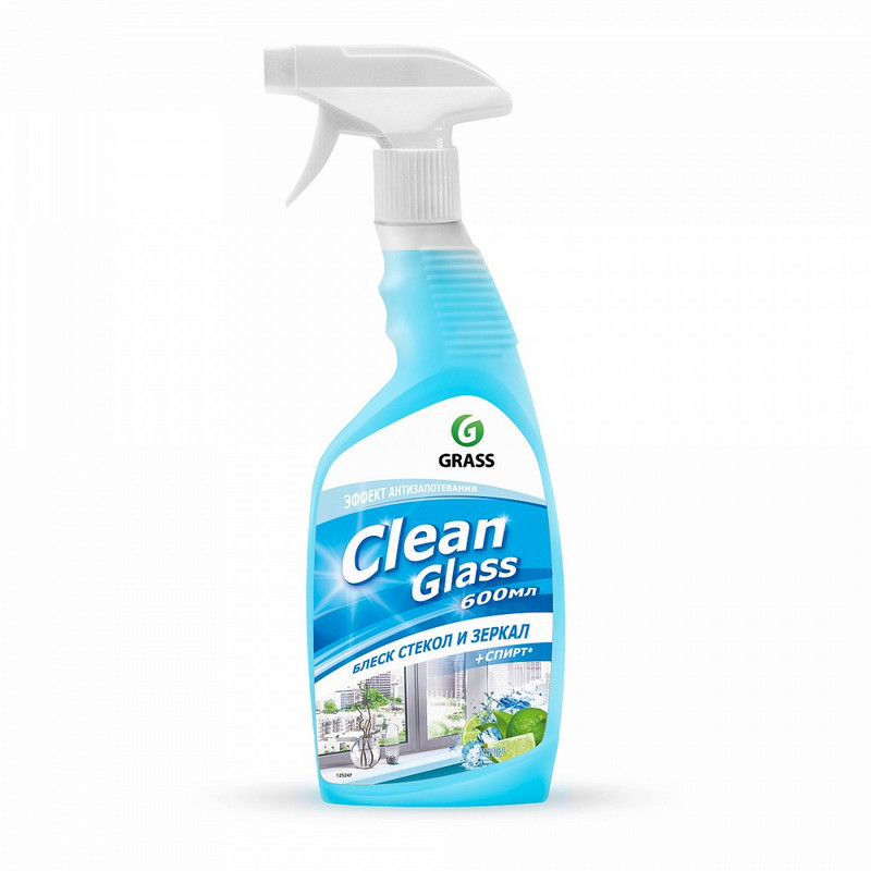 125247 Grass, Grass "clean glass", Средство для мытья стекол и зеркал, 600мл (триггер)
