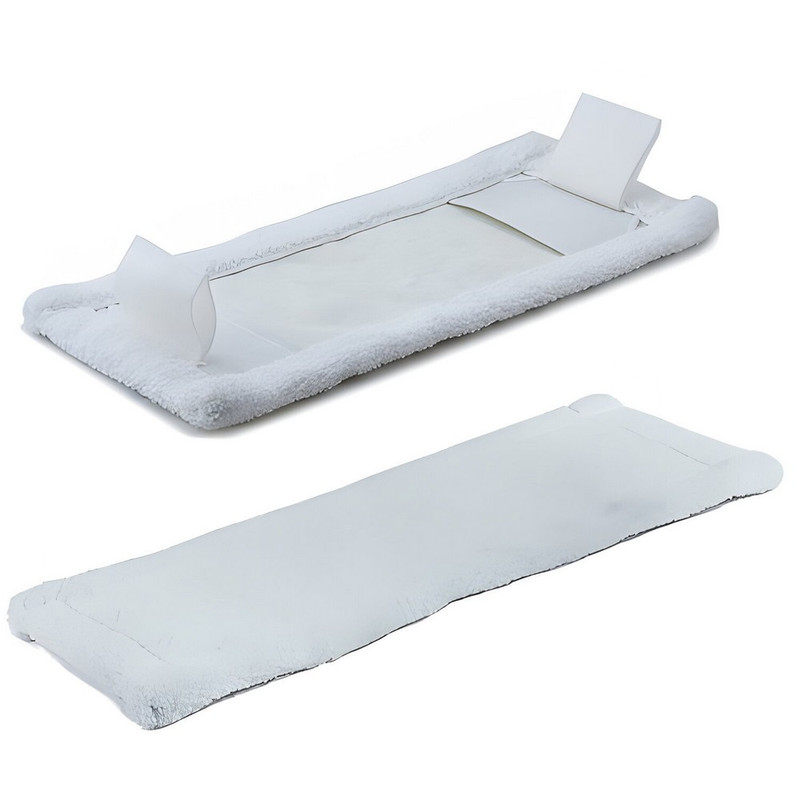 Моп насадка плоская 50*13см для держателя 600507, карманы/уши  хлопок/полиэстер  экомоп