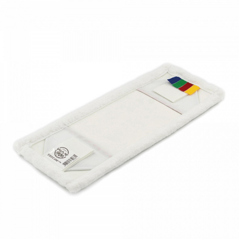 24974.04 Моп 40*13 см микрофибра карман/крыло цв.бел, Tomos, NMMS-40-RS 