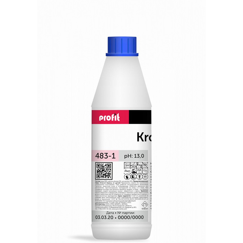 483-1 (N) Pro-Brite, Pro-Brite Profit krot (профит крот), Средство для чистки труб 1л