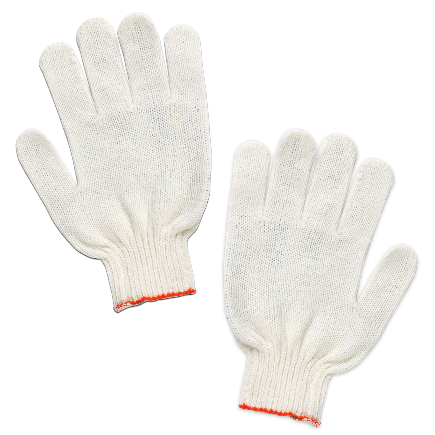 600804 Laima, Laima "стандарт", Перчатки х/б, 7,5 класс, 36-38 г, 166 текс, без ПВХ, цвет белый