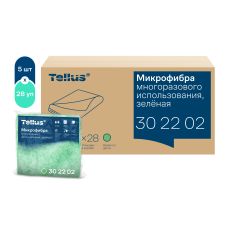 302202 Микрофибра многоразового использования Tellus (ТОРК) , цв. зеленый, (5шт в упак)