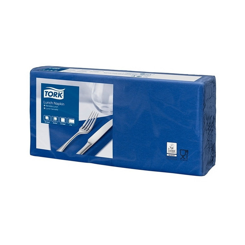 477215 Торк (Tork), Салфетки для декора стола 200 л, в пачке, 2 слоя, цвет темно-синий