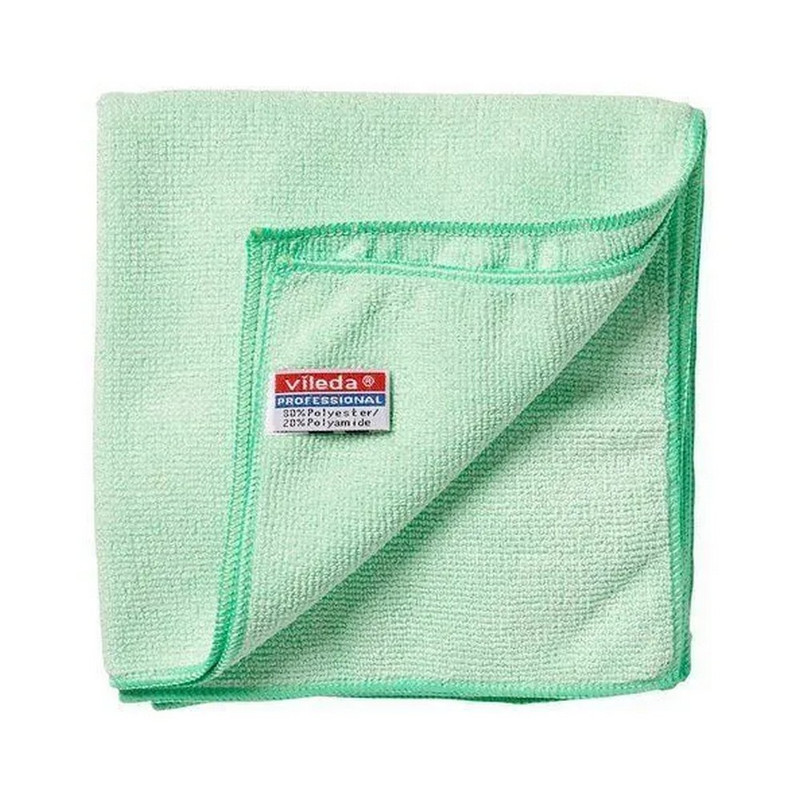 174203 Салфетка Виледа МикроТафф Плюс, 38*38 см, зеленый (5 шт в уп) (ст арт 169921)/ 100