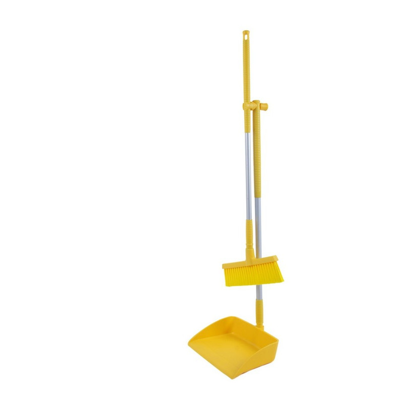 5811-6 Набор совок-ленивка  Shavon   цв.желтый   325x430x1000 мм