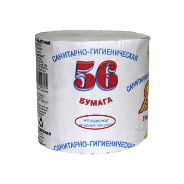 Тиссью Трейд, "56 Яркая", Бумага туалетная без втулки (36-38м), 120 г