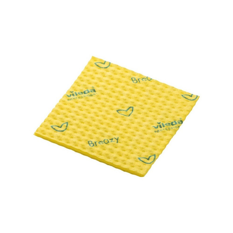 161618 Салфетка для уборки Виледа Бризи 35*36 см, желтый (25 шт в уп)/ 300