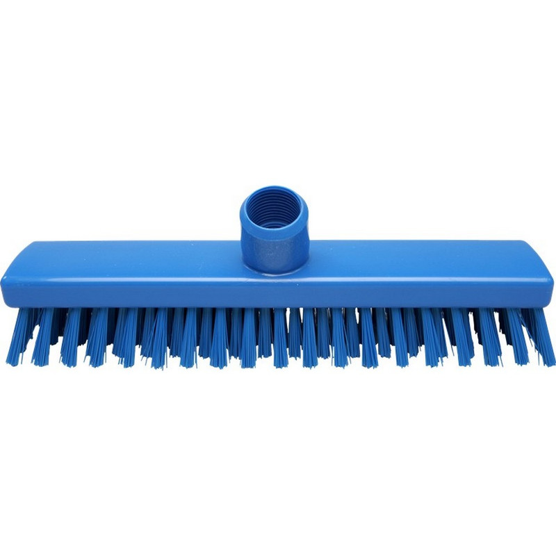 201532 Щетка-скраб fbk для пола и стен, с подачей воды, щетина жесткая синий цвет 280х50