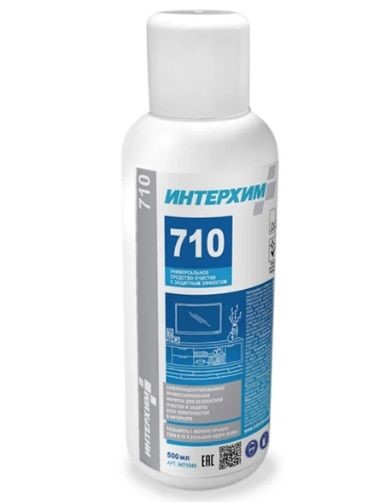 ih71045 Интерхим 710, Универсальное средство очистки с защитным эффектом, 0,5 л с мерной крышкой