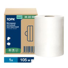 352200 Протирочный материал TORK,  нетканный белый 105м, 1слой