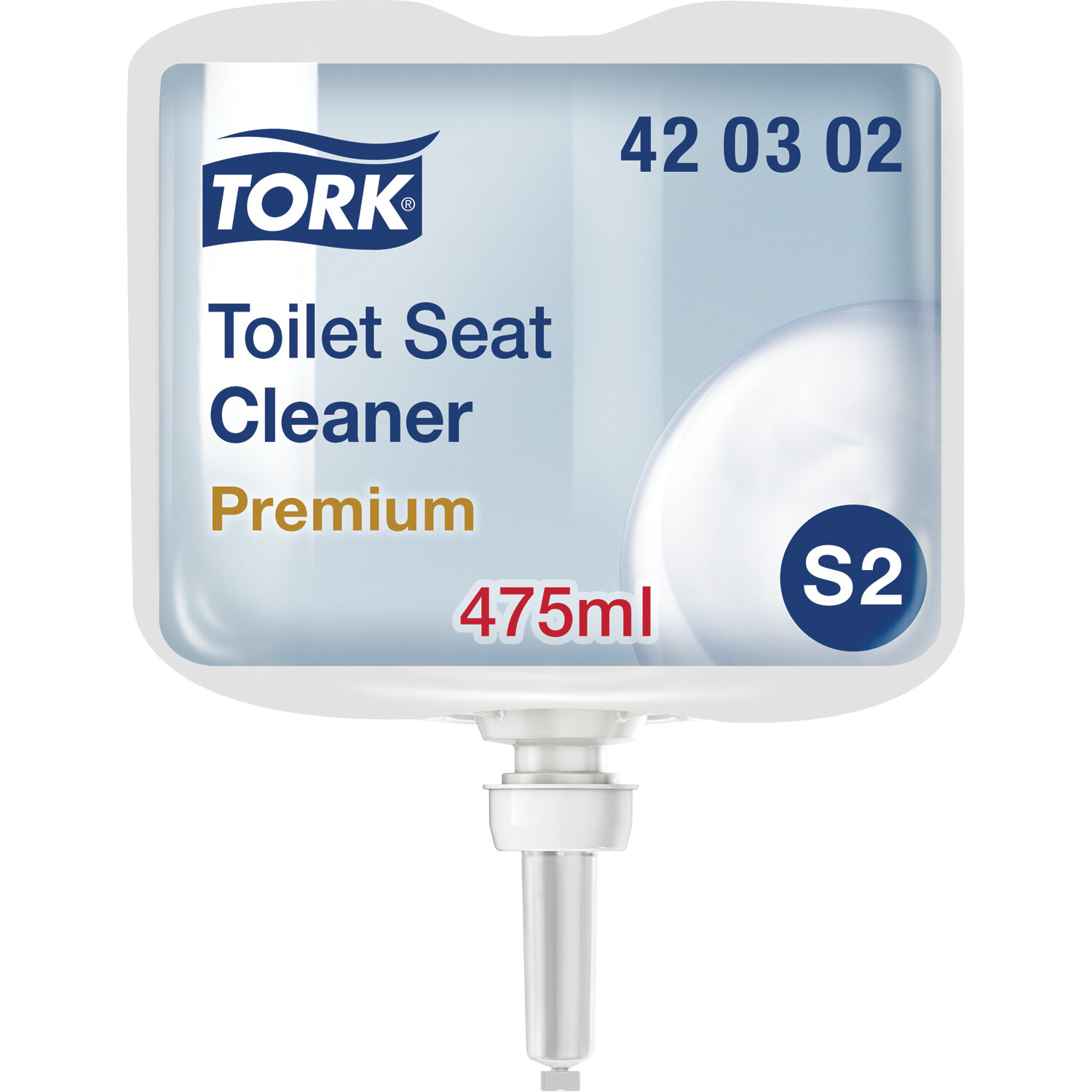 420302 _ВЫВОД_ Очиститель для сиденья унитаза  Tork 475 мл.  система S2 (8 в уп.)