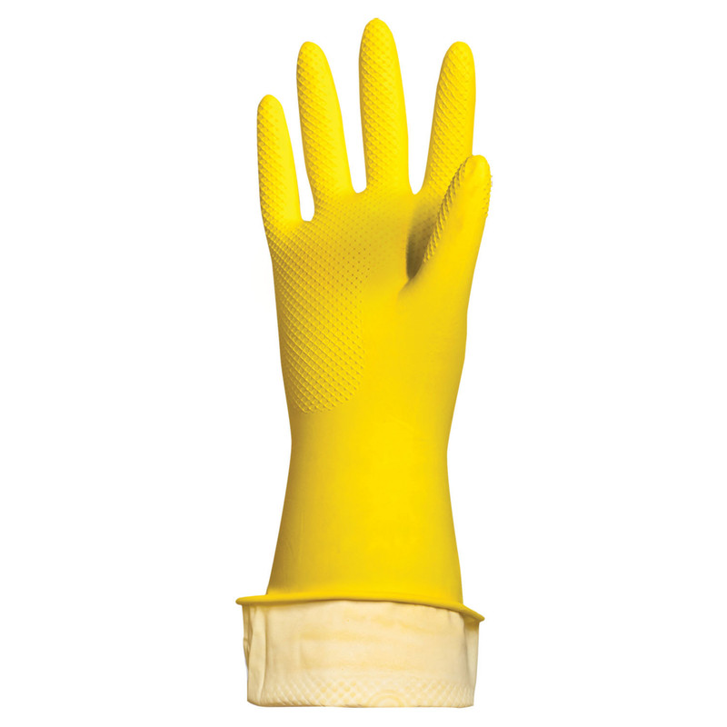 603784  Любаша, Эконом, Перчатки хозяйственные латексные размер M