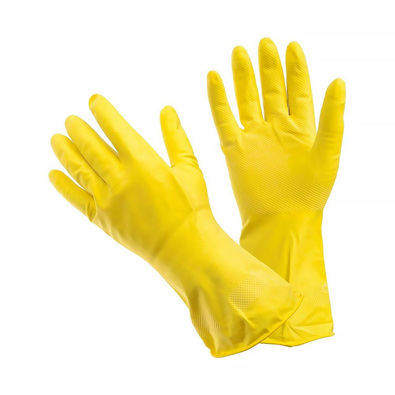 Vileda Professional, Перчатки хозяйственные, желтые размер S /240пар в коробке