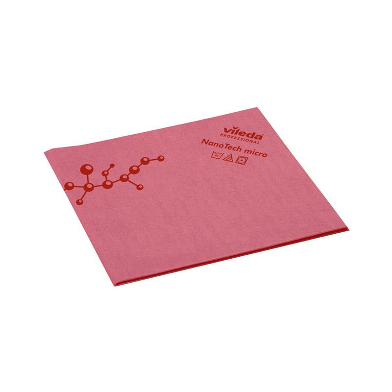 171673 Салфетка Виледа р-НаноТек Микрон антибакт. 38*40 см, красный (5 шт в уп) (ст арт 128607) /100