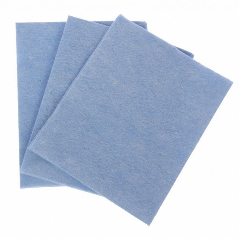 Салфетка вискозная без упаковки   80 г/м^2 30*30см цв. голубой