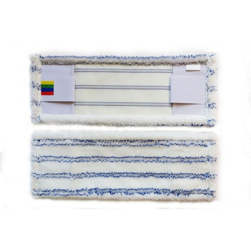 EMMA-50-RS Моп 50 см. микрофибра с легким абразивом крепл. карман/язык цв. бел