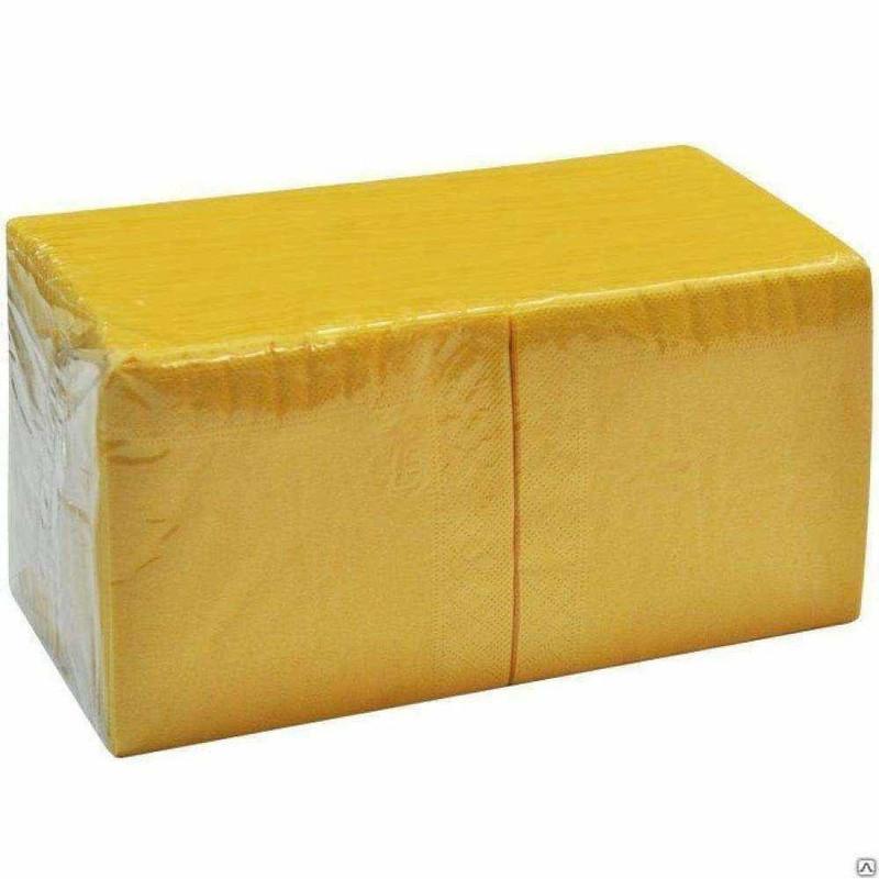 Бикпак, Салфетки 400 штук, однослойные, цвет лимон (8 штук в упаковке)