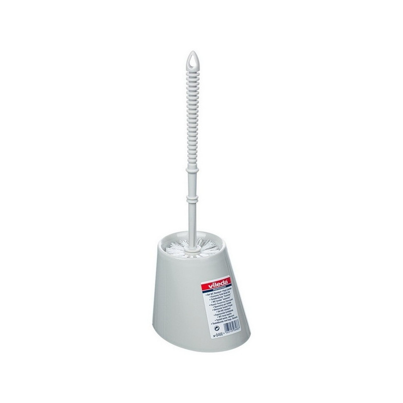 100837 Ерш для туалета Виледа с подставкой, серый/белый /12