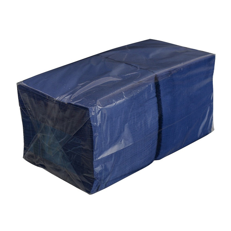 Зефир, Салфетки сервировочные 400 штук, в пачке, 1 слой, цвет синий (8 штук, в упаковке)