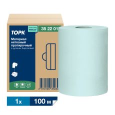 352201 Протирочный материал TORK, нетканный бирюзовый 100м, 1 слой 
