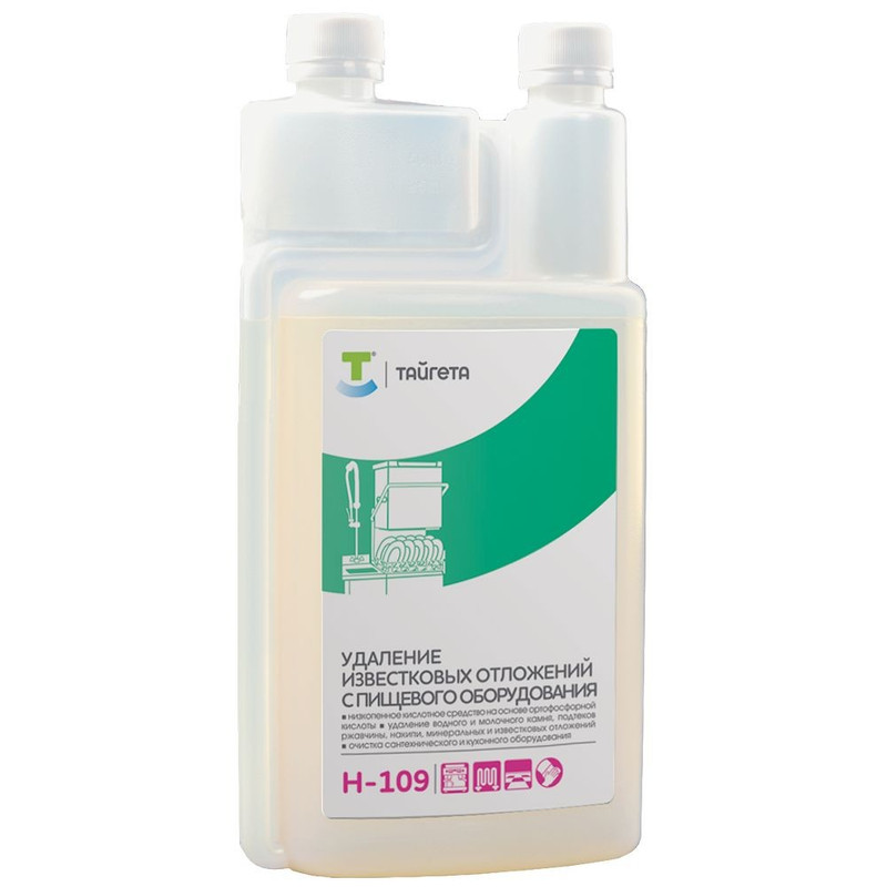 H-109 Тайгета Низкопенное кислотное моющее средство (флакон 1л)
