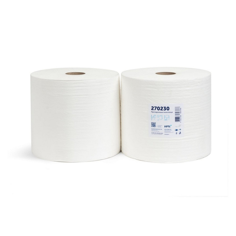 NRB-270230 Протирочная бумага в рулоне 300 м. 2 слоя (2 в уп.)