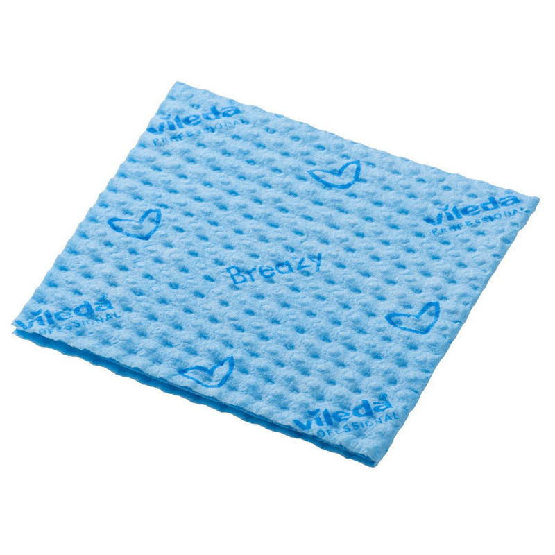 161616 Салфетка для уборки Виледа Бризи 35*36 см, синий (25 шт в уп)/ 300