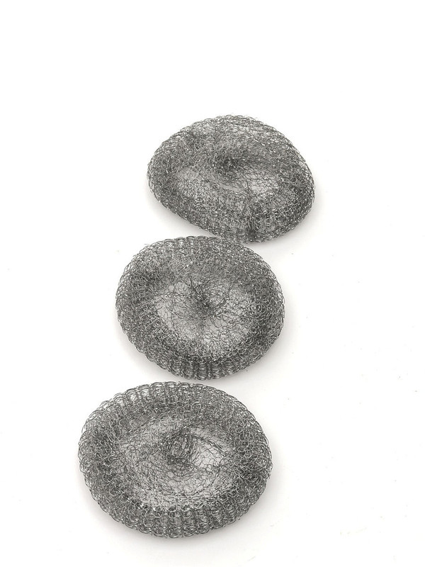 Губки для мытья посуды метал. Прайд d -115  (3 шт в уп.) / 30