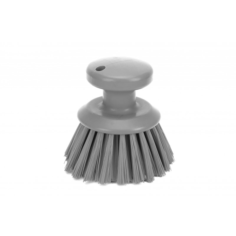 1310-1 Круглая ручная щётка Ø90x125, ворс 50 мм жесткий ворс, серая