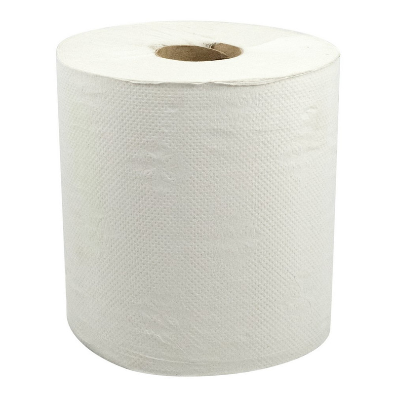 Феникс, Бумажные полотенца со втулкой в рулоне, белые, 1 слой, 1 рулон, 6 штук в упаковке