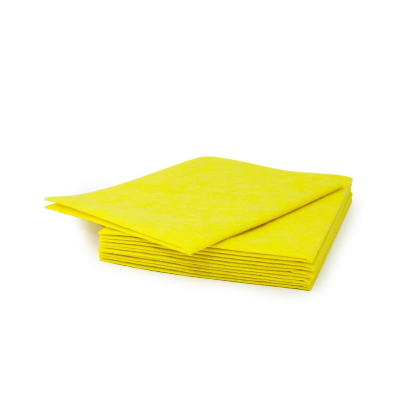 912-027 Салфетка вискозная без упаковки   70 г/м^2 30*38см цв.желтый