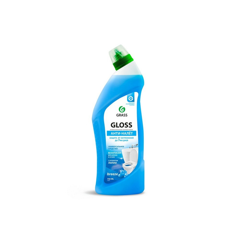 125541 Grass, Grass gloss breeze, Средство для уборки санитарных гель, 750 мл