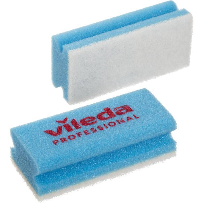 102562 Губка Виледа Минимальная жесткость, 15*7*4,5 см, белый абразив, синий (10 шт в уп)/ 100