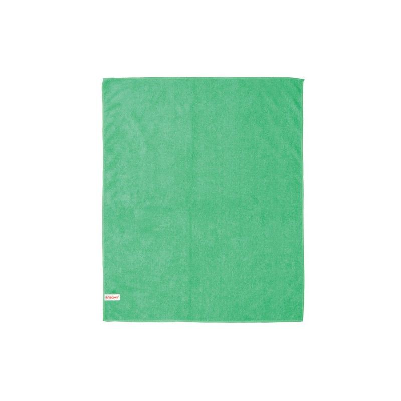 603931 Тряпка для мытья пола из микрофибры, СУПЕР ПЛОТНАЯ, 70х80 см, зелёная, LAIMA, 603931