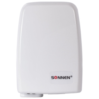 604190 Sonnen HD-120, Сушилка для рук, 1000 Вт, пластиковый корпус, белая