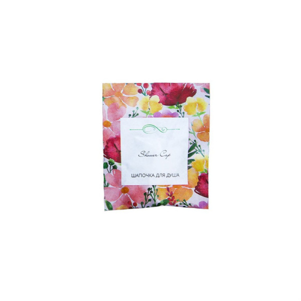 СА0005 шапочка для душа акварели в бумажной упаковке / 500