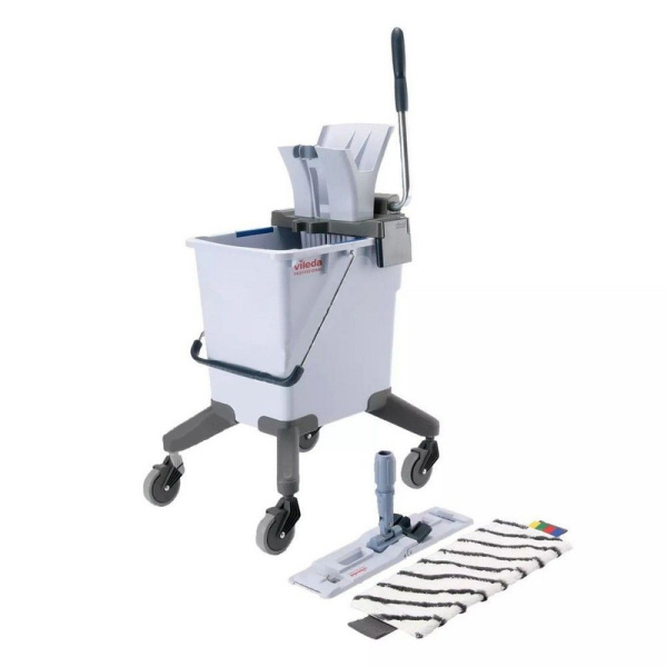 149101 Система одноведерная Виледа УльтраСпид Про 25 л на колесах, без транспортир. ручки, серо-голубой/ 1