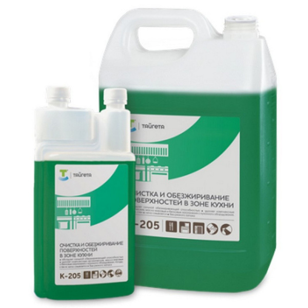 K-205 (флакон 1 литр двухгорловый) Тайгета универсальное обезжиривающее средство