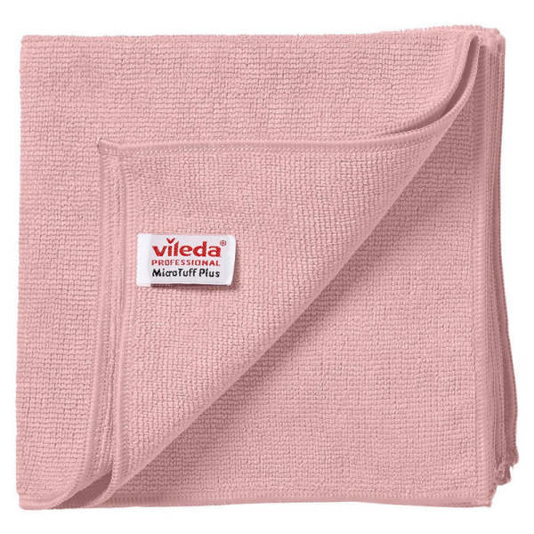 174201 Салфетка Виледа МикроТафф Плюс, 38*38 см, красный (5 шт в уп) (ст арт 169925)/ 100