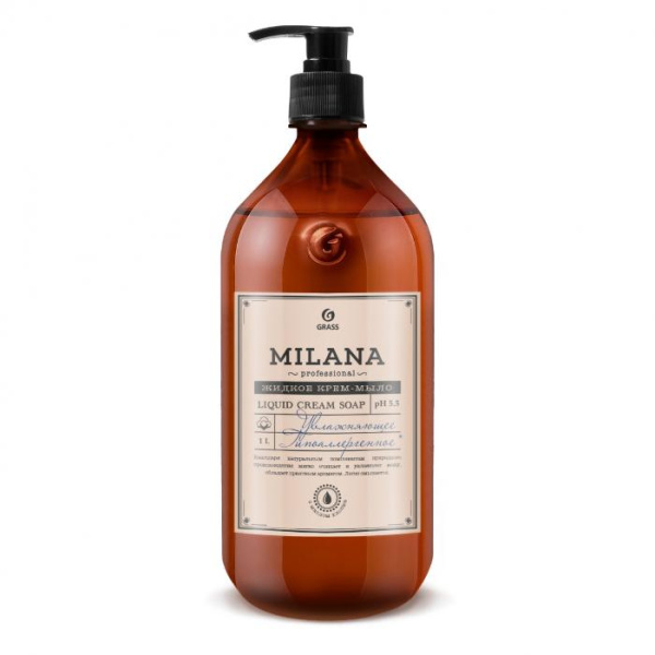125709 Grass, Milana Perfume Professional, Жидкое парфюмированное мыло  1л