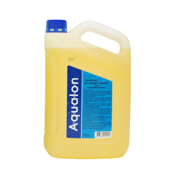 Аквалон, Лимон, Средство для мытья посуды концентрат 5 л,