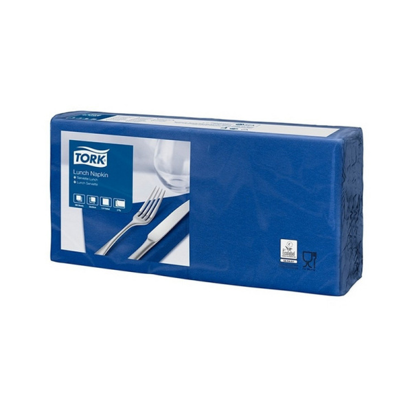 477215 Торк (Tork), Салфетки для декора стола 200 л, в пачке, 2 слоя, цвет темно-синий