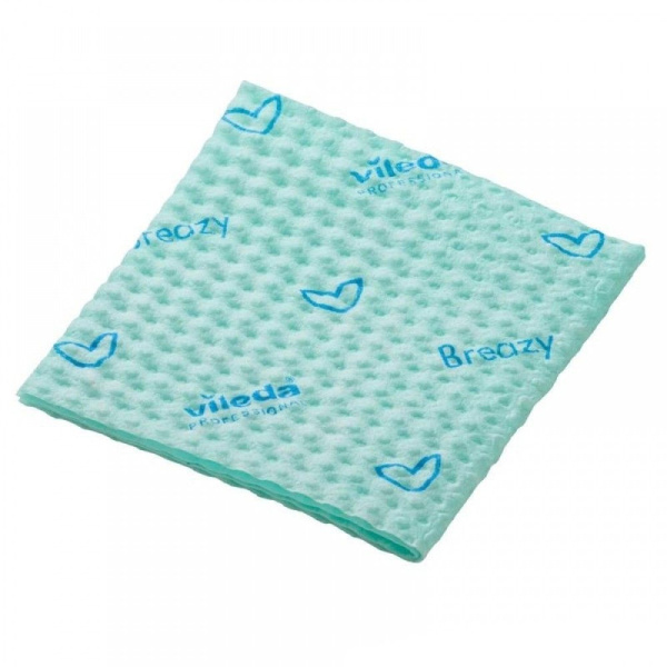 161619 Салфетка для уборки Виледа Бризи 35*36 см, зеленый (25 шт в уп)/ 300