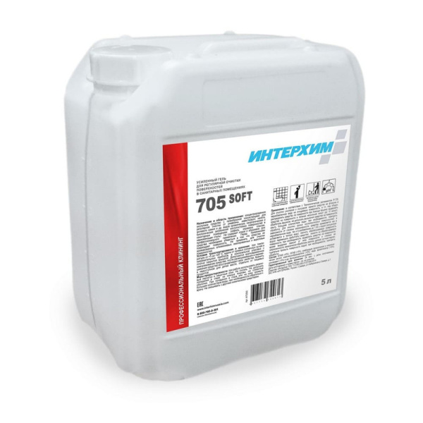 ih73550 Интерхим, Интерхим 705 soft, Усиленный кислотный гель для уборки санитарных зон 5 л