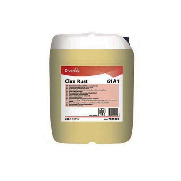 Diversey, Clax Rust 61A1, Средство кислотное для удаления железа и марганцовки с тканей, концентрат, 20л