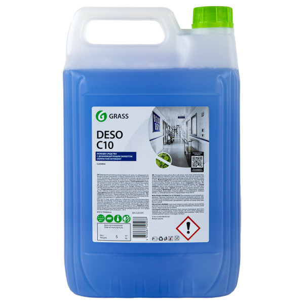 125191 Grass, Grass deso С10, Средство для чистки и дезинфекции, уровень ph 8, 5кг