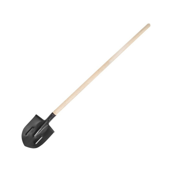 600672 Лопата штыковая 20*28,5см, с ребрами жесткости, высота 145см, деревянный черенок, ш/к 43722