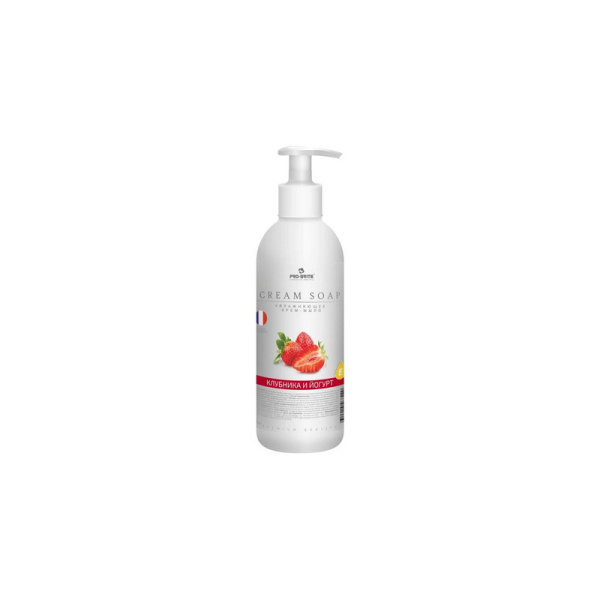 1601-05 Pro-Brite, Cream Soap "КлубНика и йогурт", Жидкое крем-мыло 500 мл