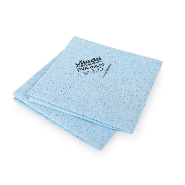 143590 Салфетка для уборки Vileda ПВАмикро, 35*38 см, синий (5 шт в упаковке) / 100